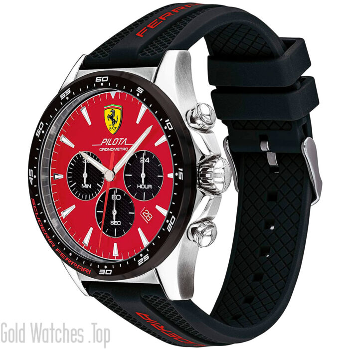Ferrari 0830595 red and black color watch for man