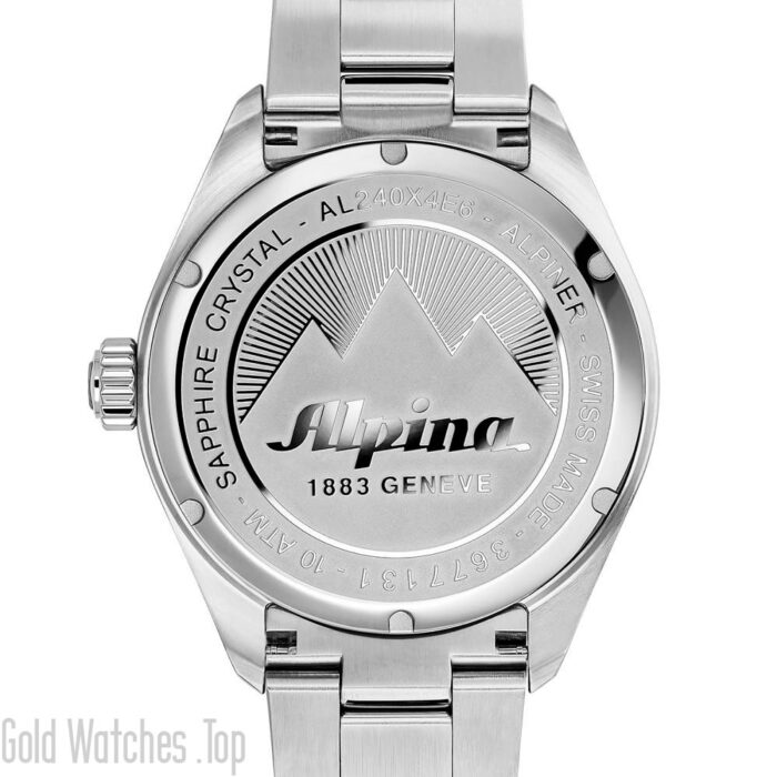 Alpina AL-240SS4E6B silver color watch for men