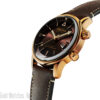Alpina AL-525BR4H4 Men's Stainless Steel/Bronze PVD Swiss Automatic Sport Watch with Leather Strap