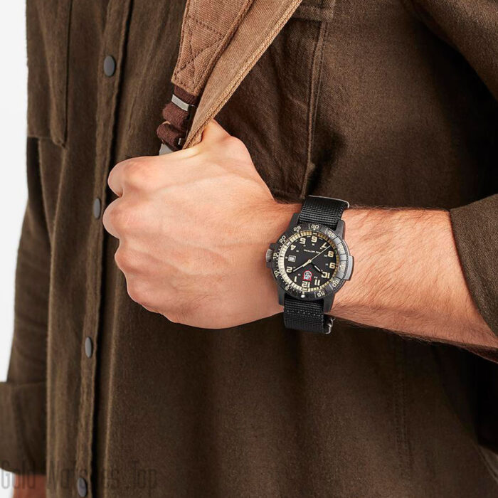 man using a Luminox watch XS.0333 model
