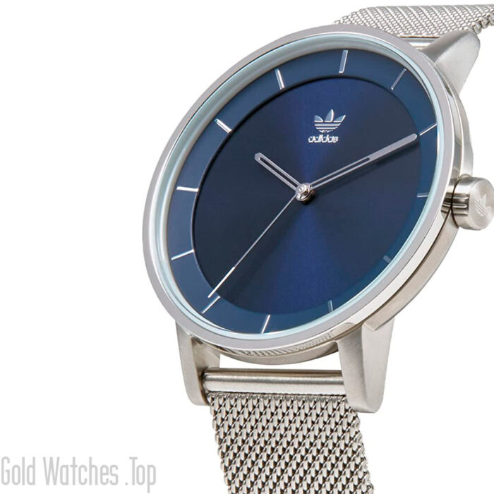 Adidas Z04-2928-00 silver watch blue dial adidas watch