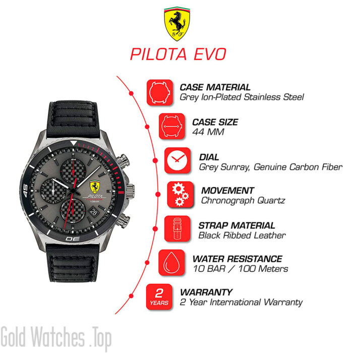 Ferrari watch for Men Pilota EVO-0830773