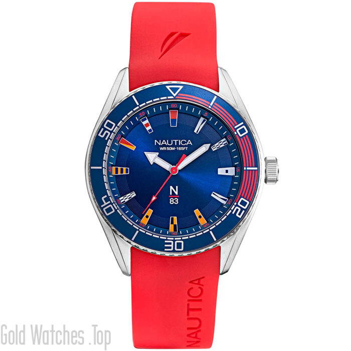 Nautica NAPFWS011 red watch for men