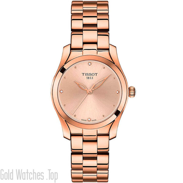 Tissot T-Wave Ladies Diamond Rose Gold Watch T112.210.33.456.00