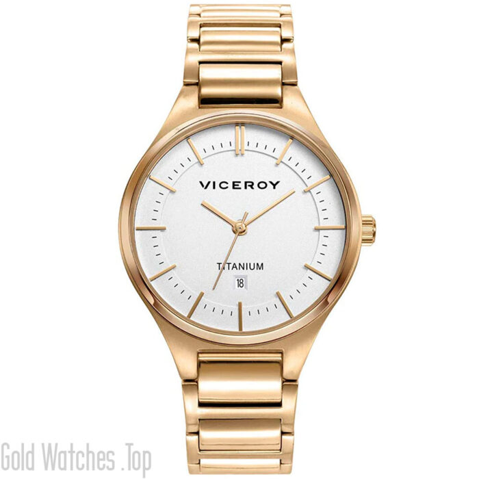 Viceroy Grand 471230-07 Women's Watch Titanium IP Gold