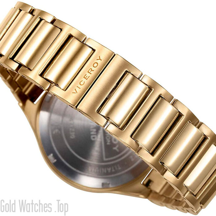 Viceroy Grand 471230-07 Women's Watch Titanium IP Gold
