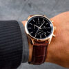 Vincero Luxury Men's Chrono S 40mm Watch Quartz Movement Gol-Bro-0S06 leather watch band genuine Italian calf leather