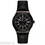YIB400 swatch watch unisex color black